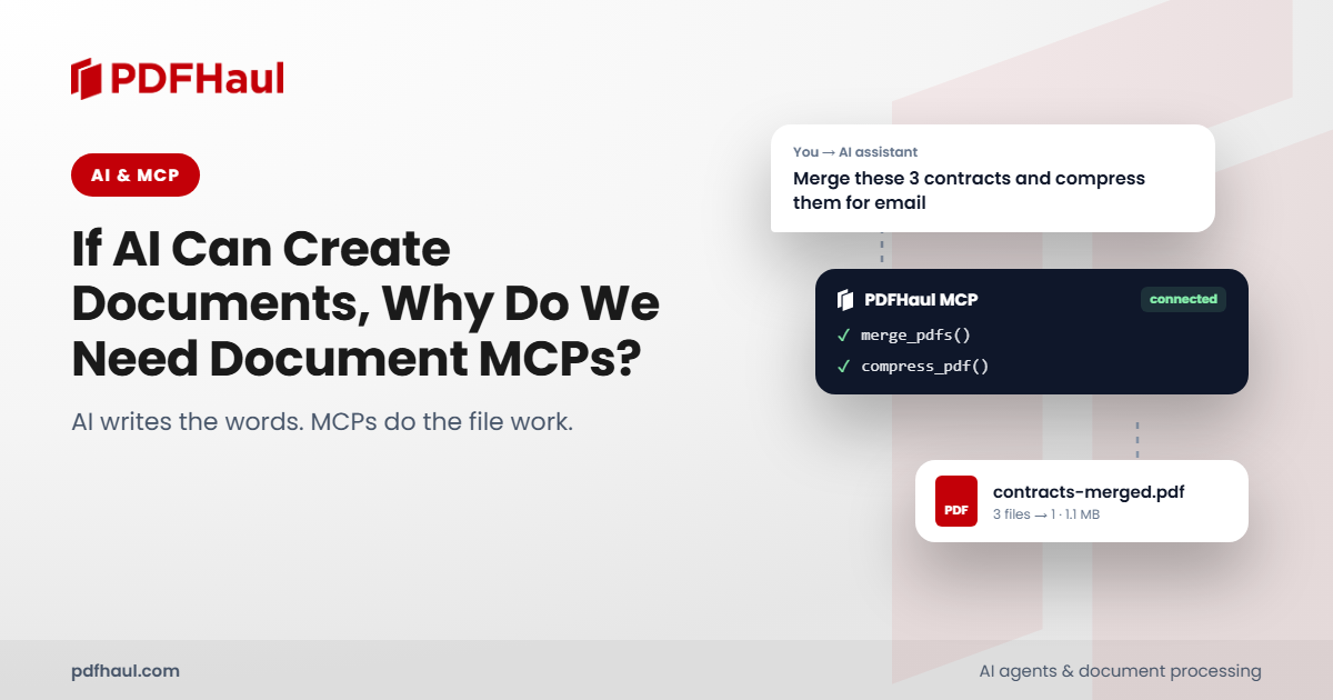 If AI Can Create Documents, Why Do We Need Document MCPs? - Step-by-step tutorial with visual examples